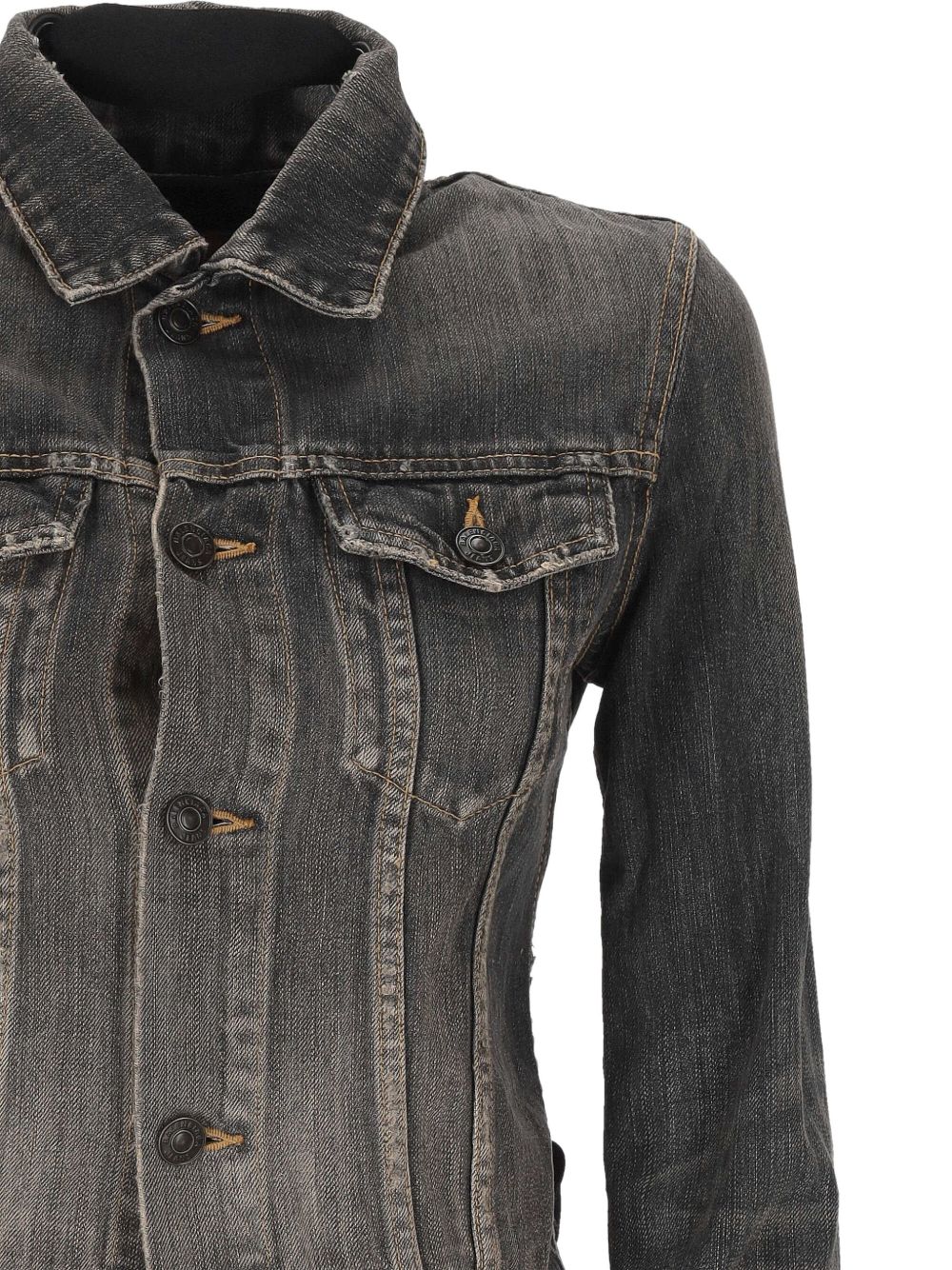 Balenciaga Women Lace-Up Denim Jacket BALENCIAGA