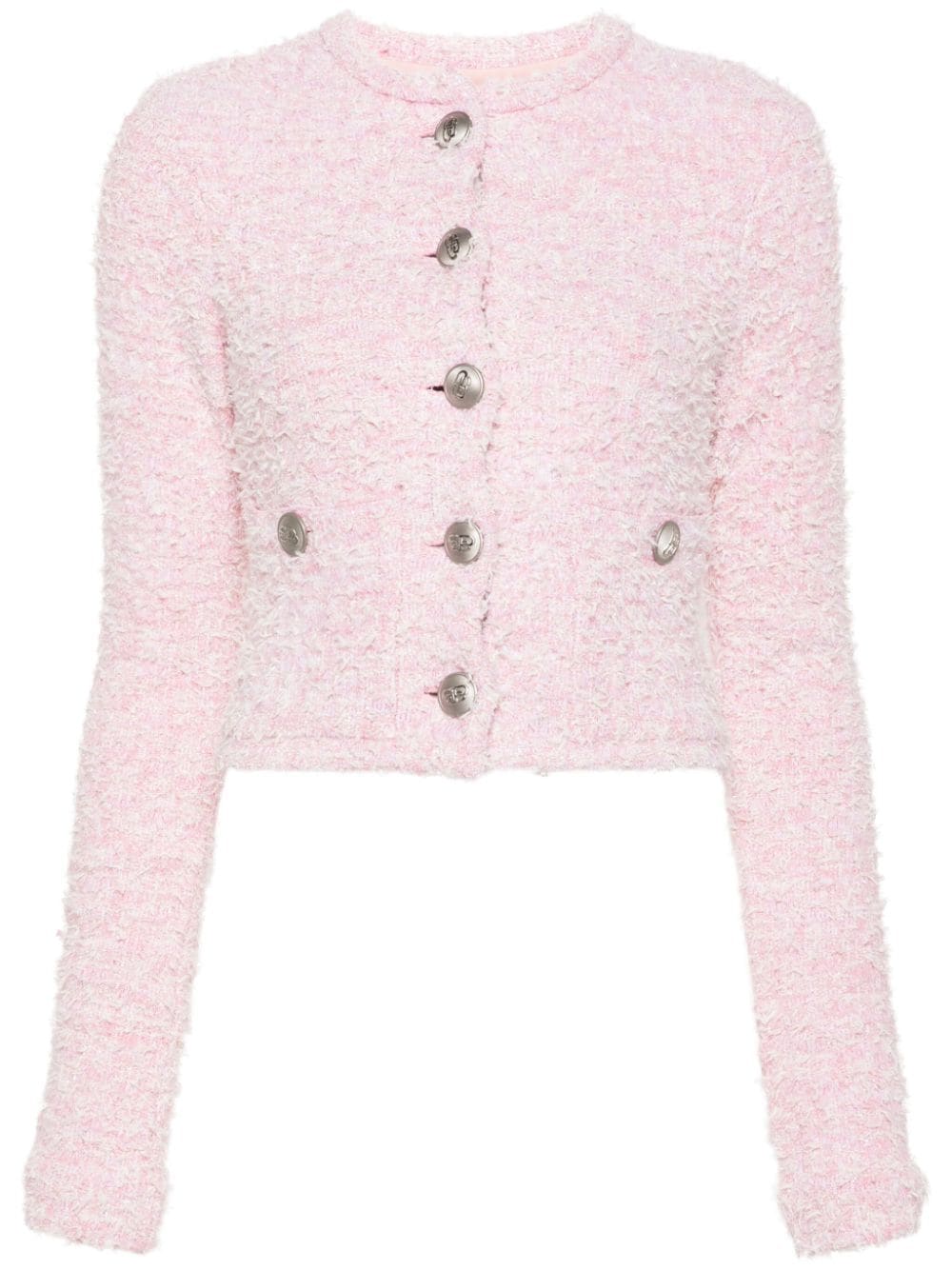 Balenciaga Women Bouclé Cropped Jacket BALENCIAGA