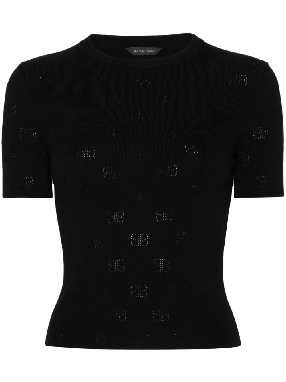 Balenciaga Women Open-Knit Wool Top BALENCIAGA