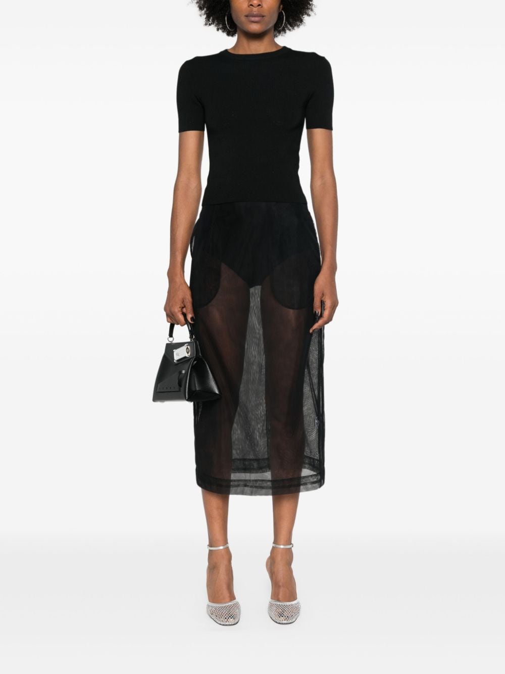 Balenciaga Women Open-Knit Wool Top BALENCIAGA