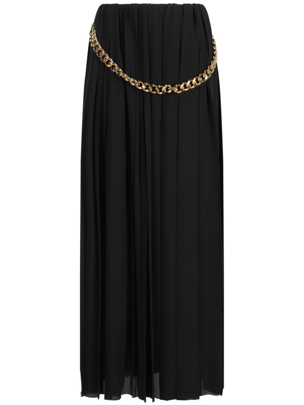 Balenciaga Women Chain Embellished Pleated Skirt BALENCIAGA