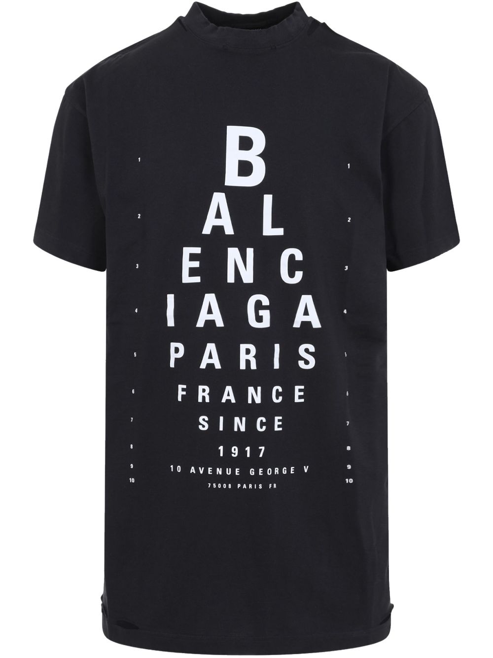 Balenciaga Women Optical Cotton T-Shirt BALENCIAGA