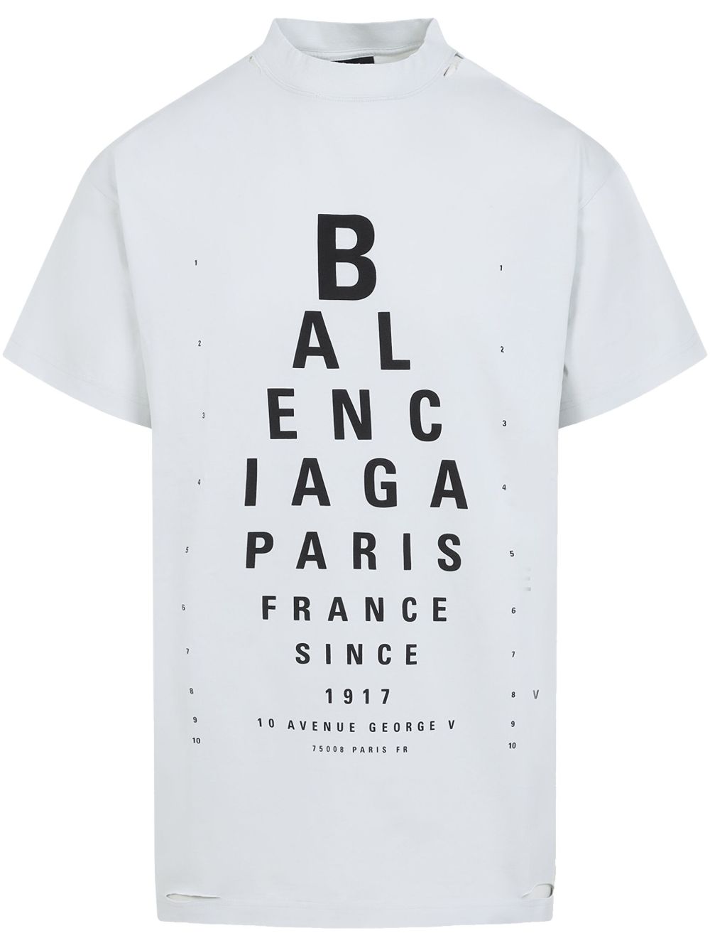 Balenciaga Women Optical Cotton T-Shirt BALENCIAGA