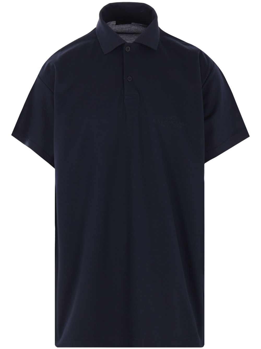 Balenciaga Men Interwined Cotton Polo Shirt