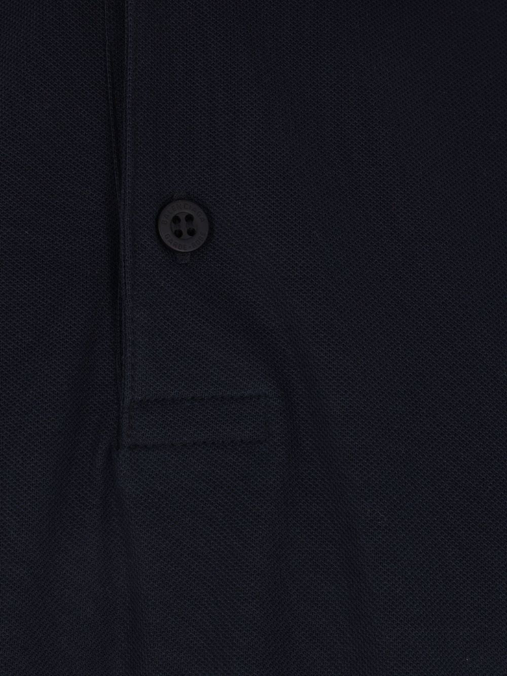 Balenciaga Men Interwined Cotton Polo Shirt