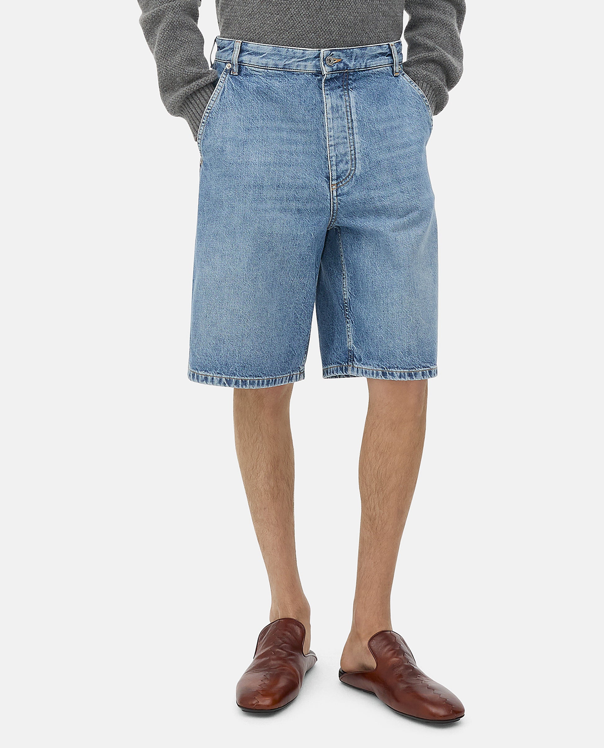 Bottega Veneta Men Bermuda Cargo Denim BOTTEGA VENETA