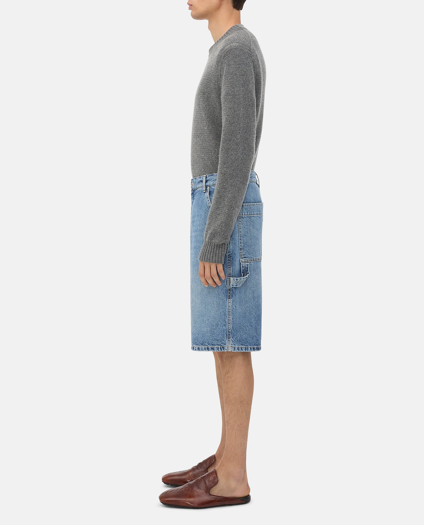 Bottega Veneta Men Bermuda Cargo Denim BOTTEGA VENETA