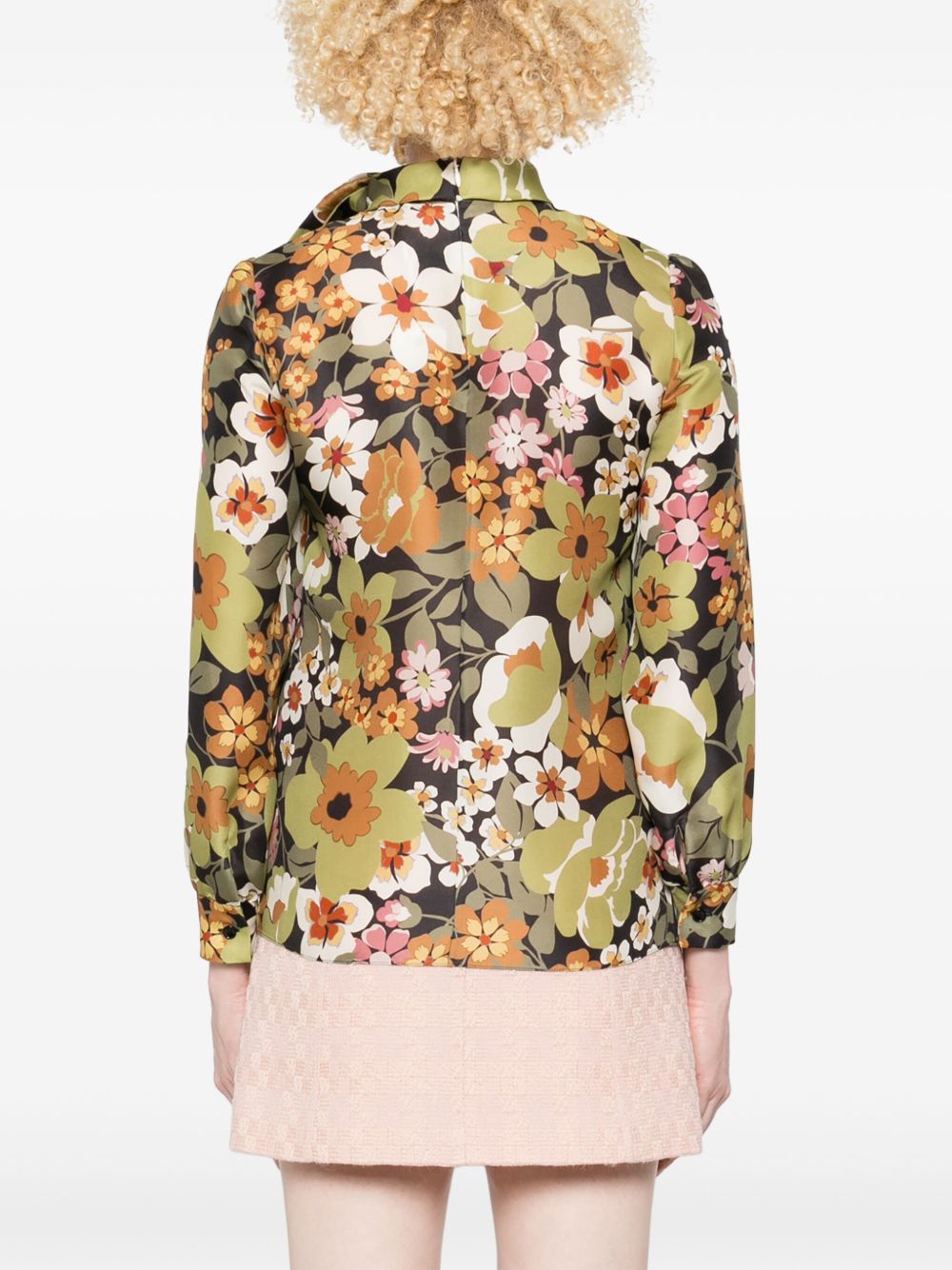 Celine Women Printed Silk Shirt CELINE