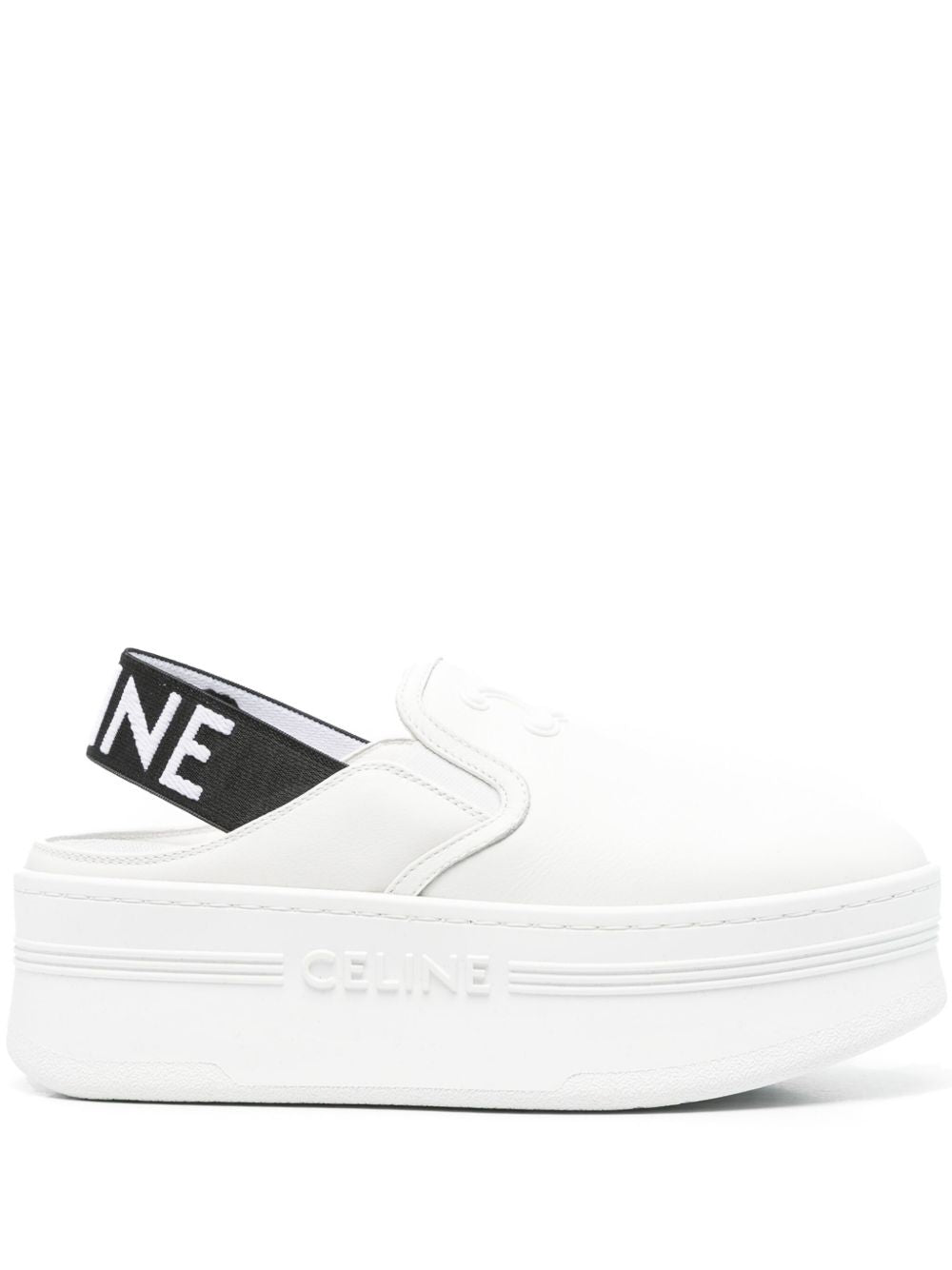 Celine Women Block Leather Slippers CELINE