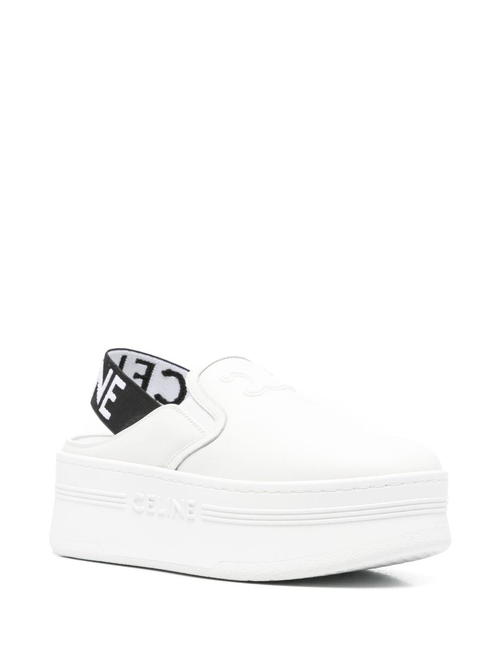Celine Women Block Leather Slippers CELINE