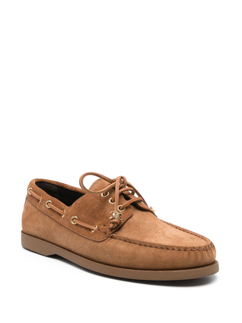Celine Men Bateau Leather Boat Shoes CELINE