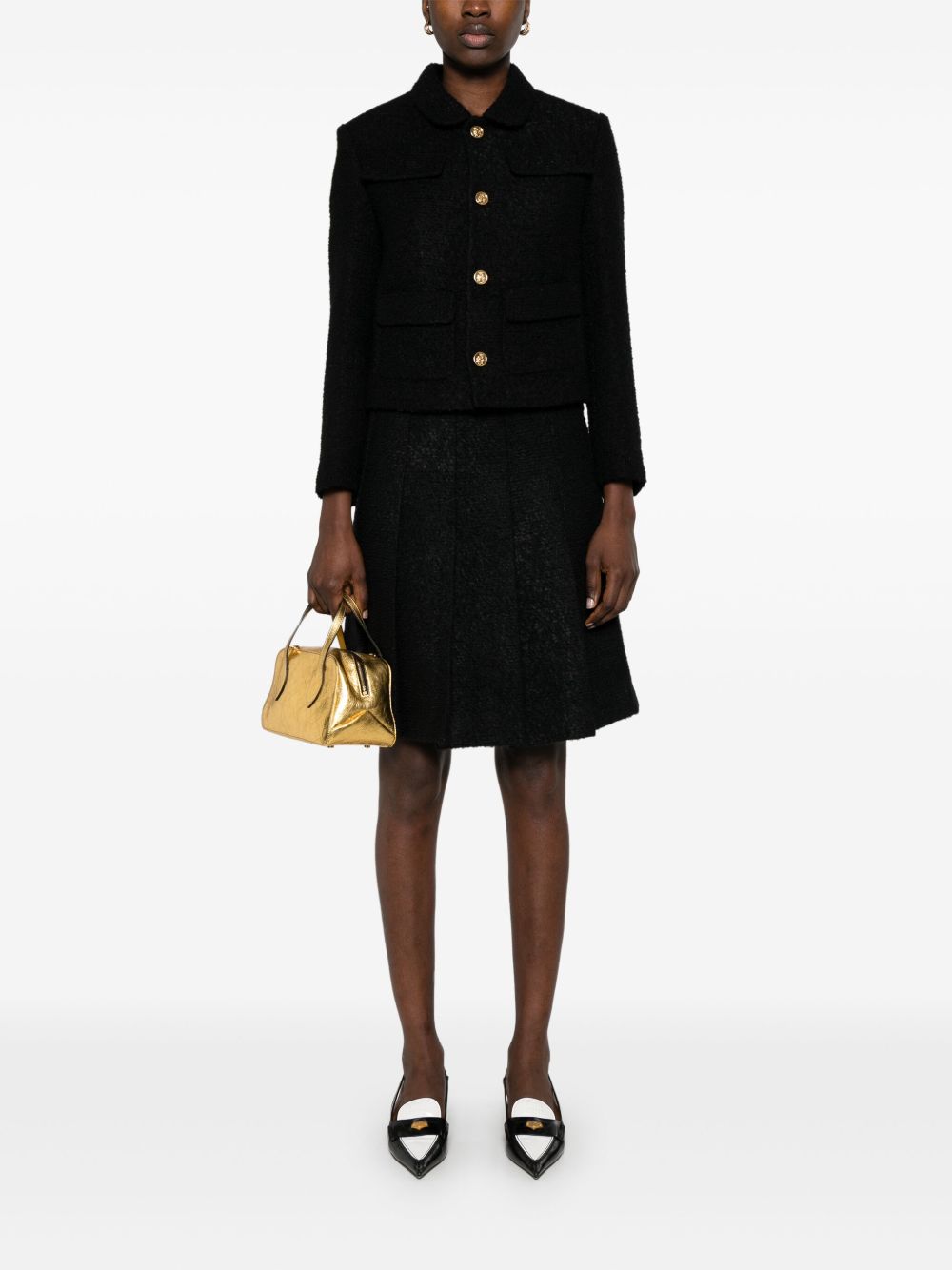 Celine Women Wool Pleated Skirt CELINE
