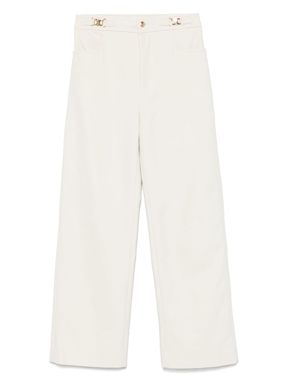 Celine Women Triomphe Cotton Trousers CELINE