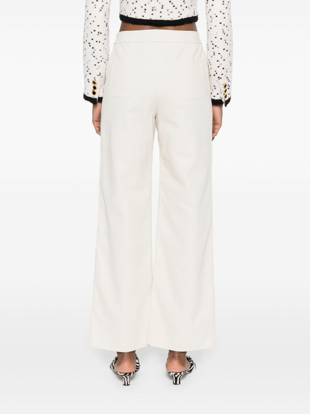 Celine Women Triomphe Cotton Trousers CELINE