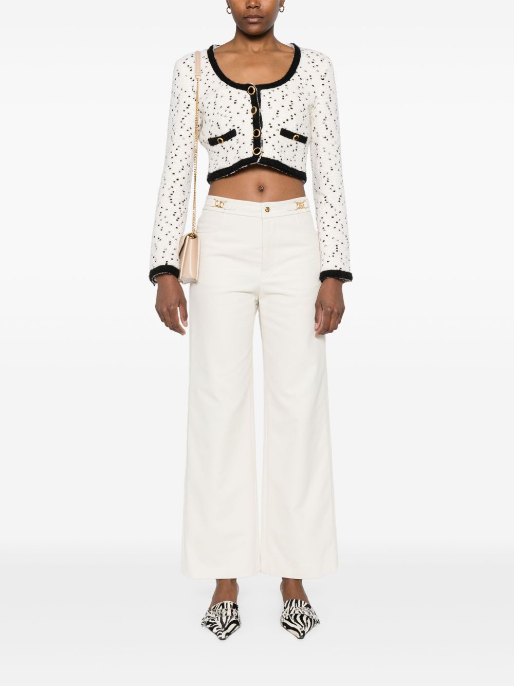 Celine Women Triomphe Cotton Trousers CELINE