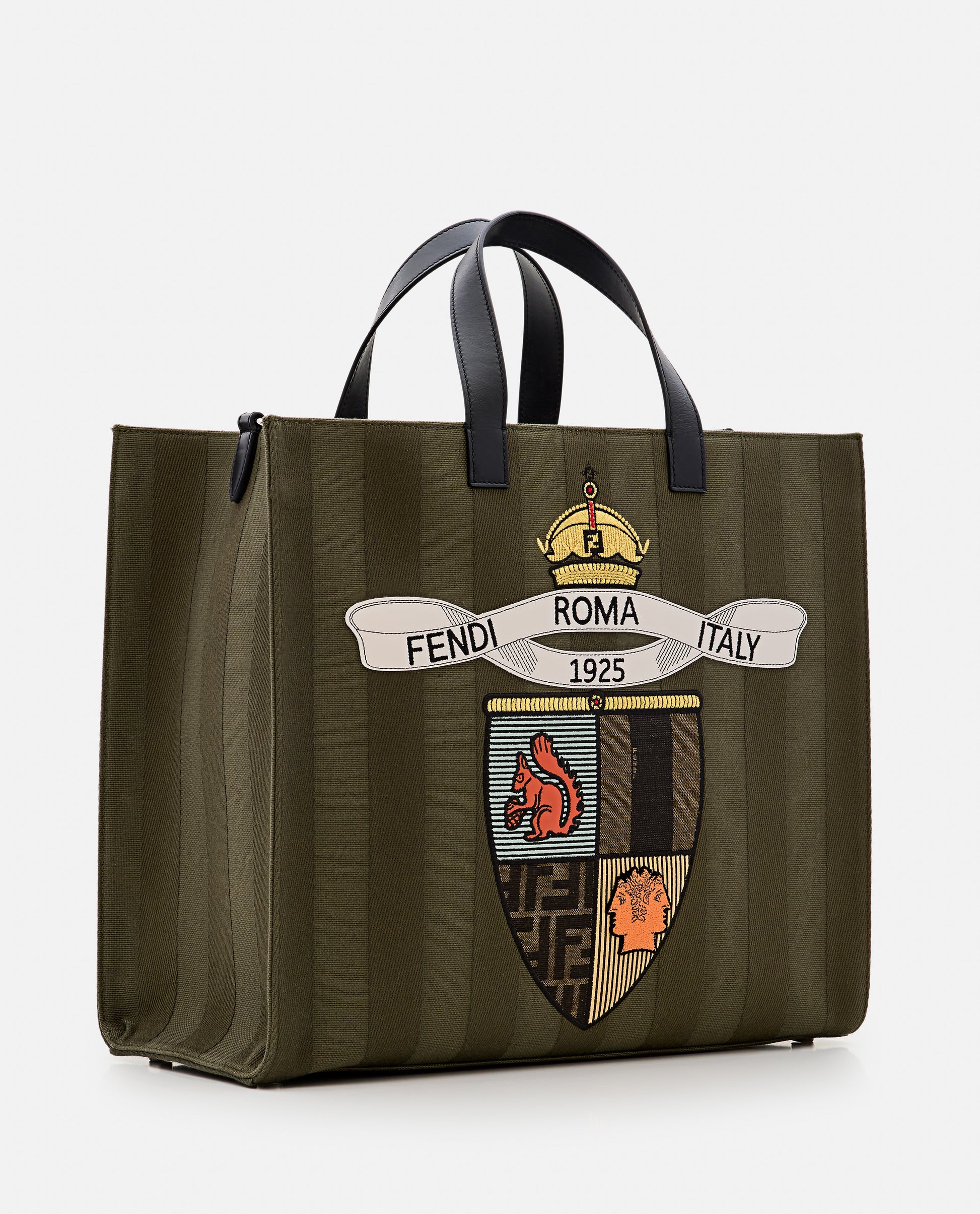 Fendi Men Shopping Bag Canvas Pequin FENDI