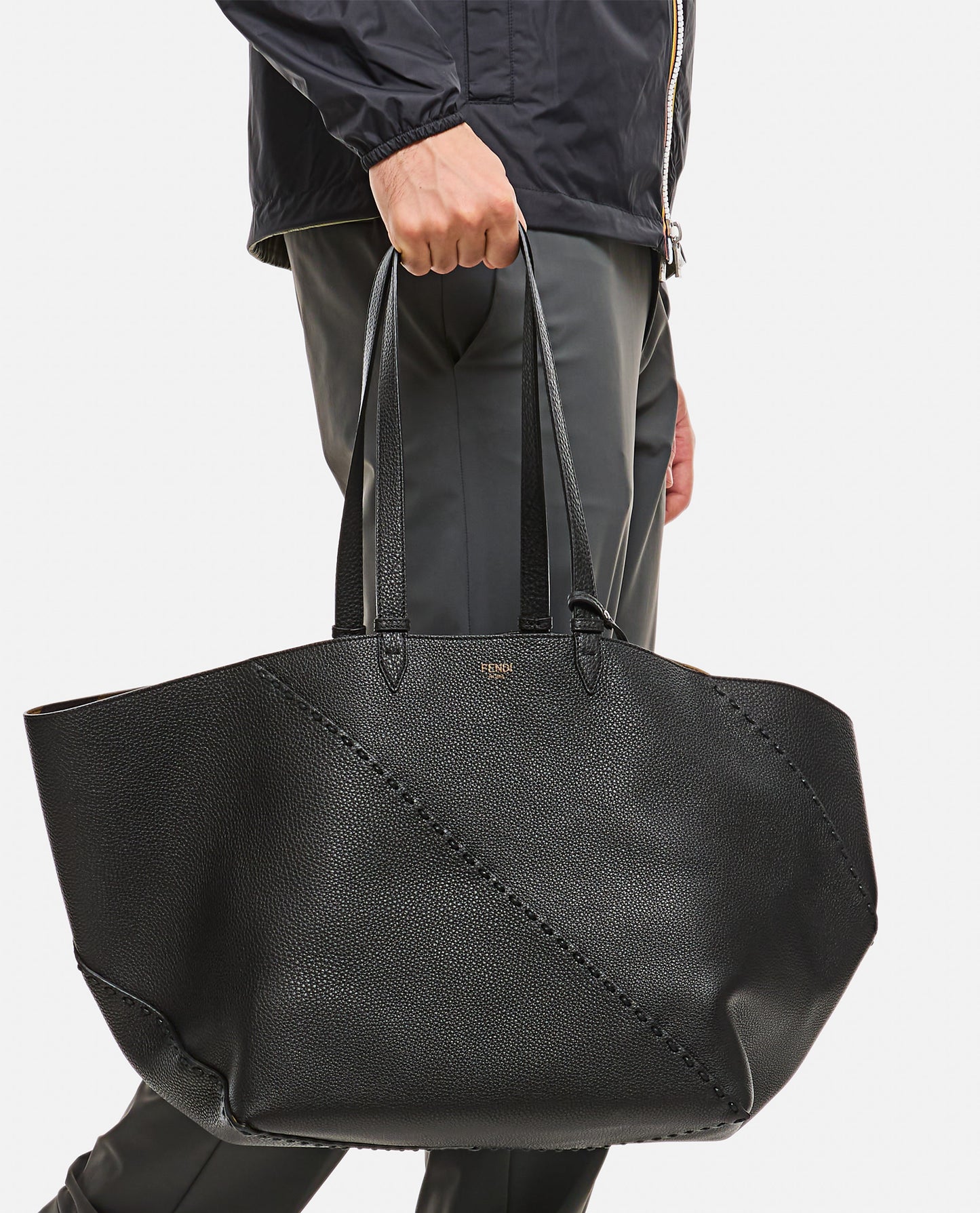 Fendi Men Selleria Diag Shop Bag FENDI