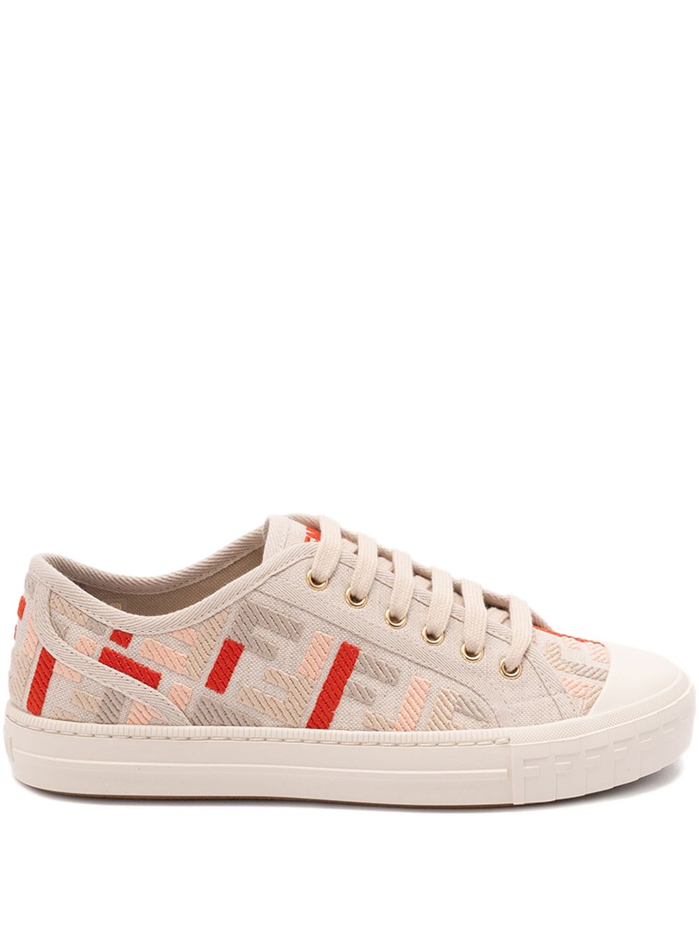 Fendi Women Domino Canvas Sneakers FENDI