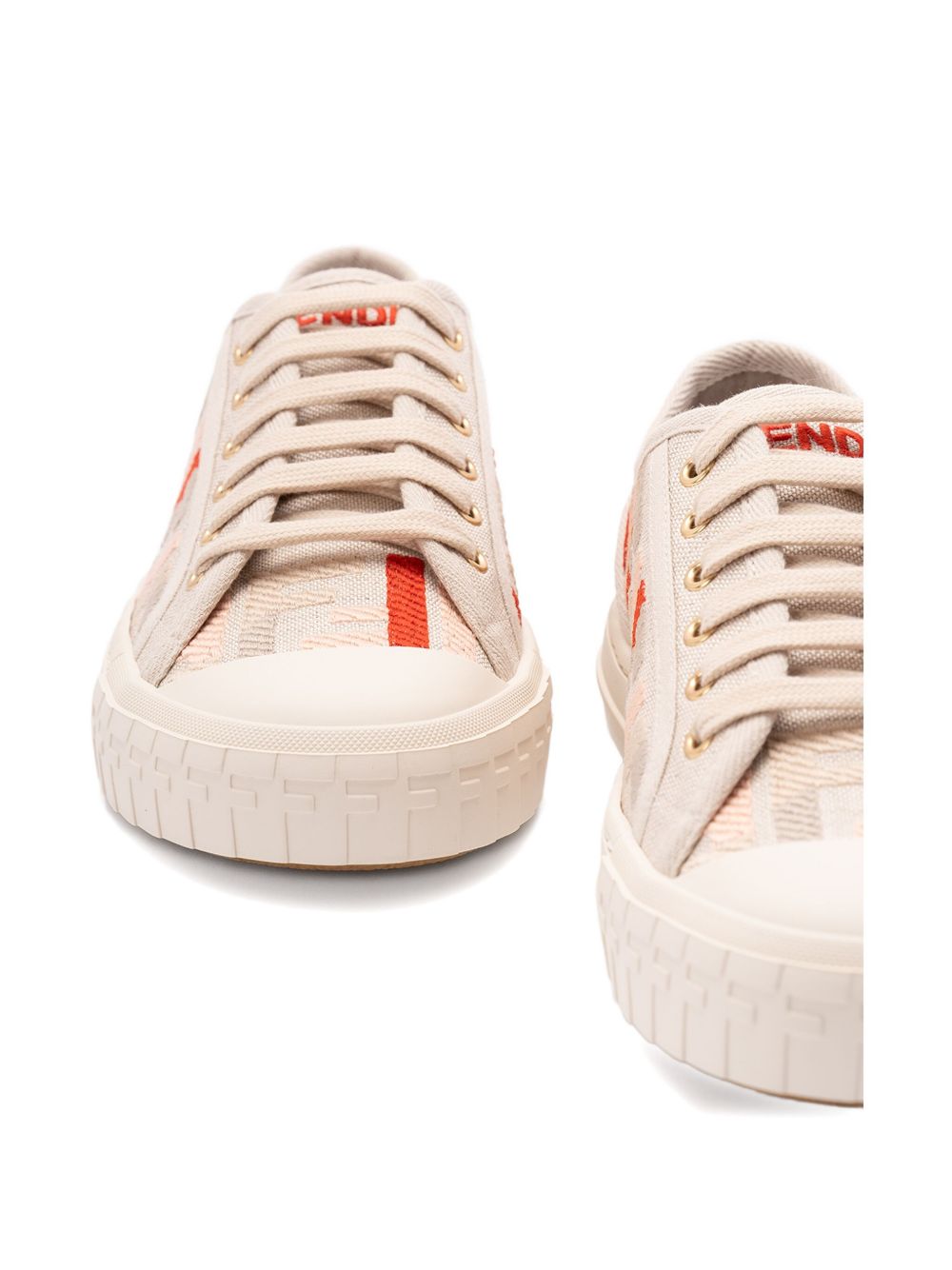 Fendi Women Domino Canvas Sneakers FENDI