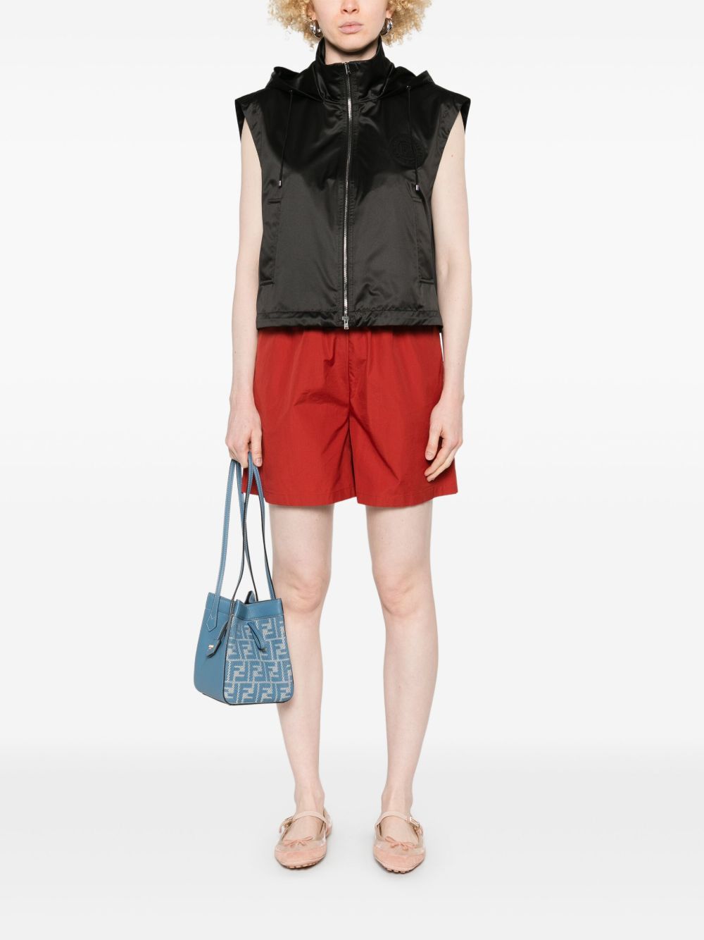 Fendi Women Hooded Zipped Vest FENDI