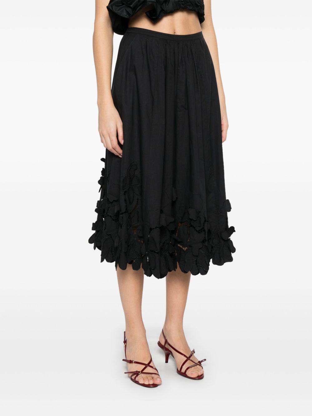 Forte Forte Women Embroidered Cotton Skirt FORTE FORTE