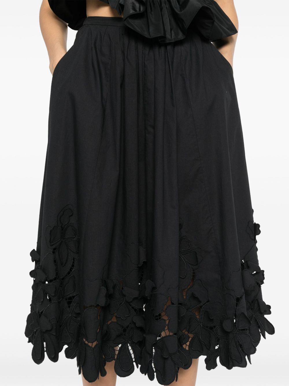 Forte Forte Women Embroidered Cotton Skirt FORTE FORTE