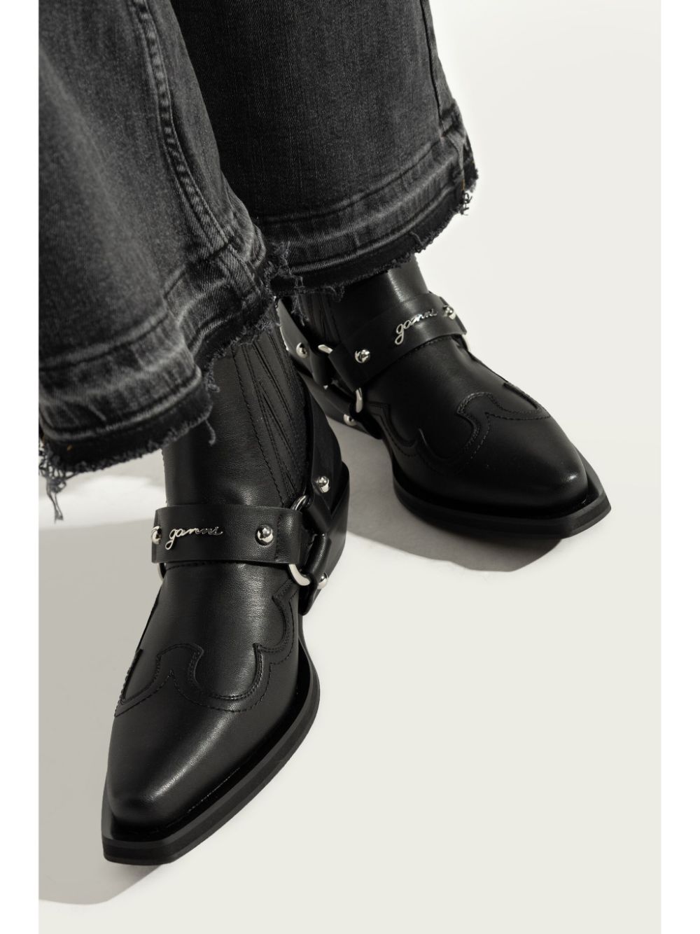 Ganni Women Chelsea Western Boots GANNI