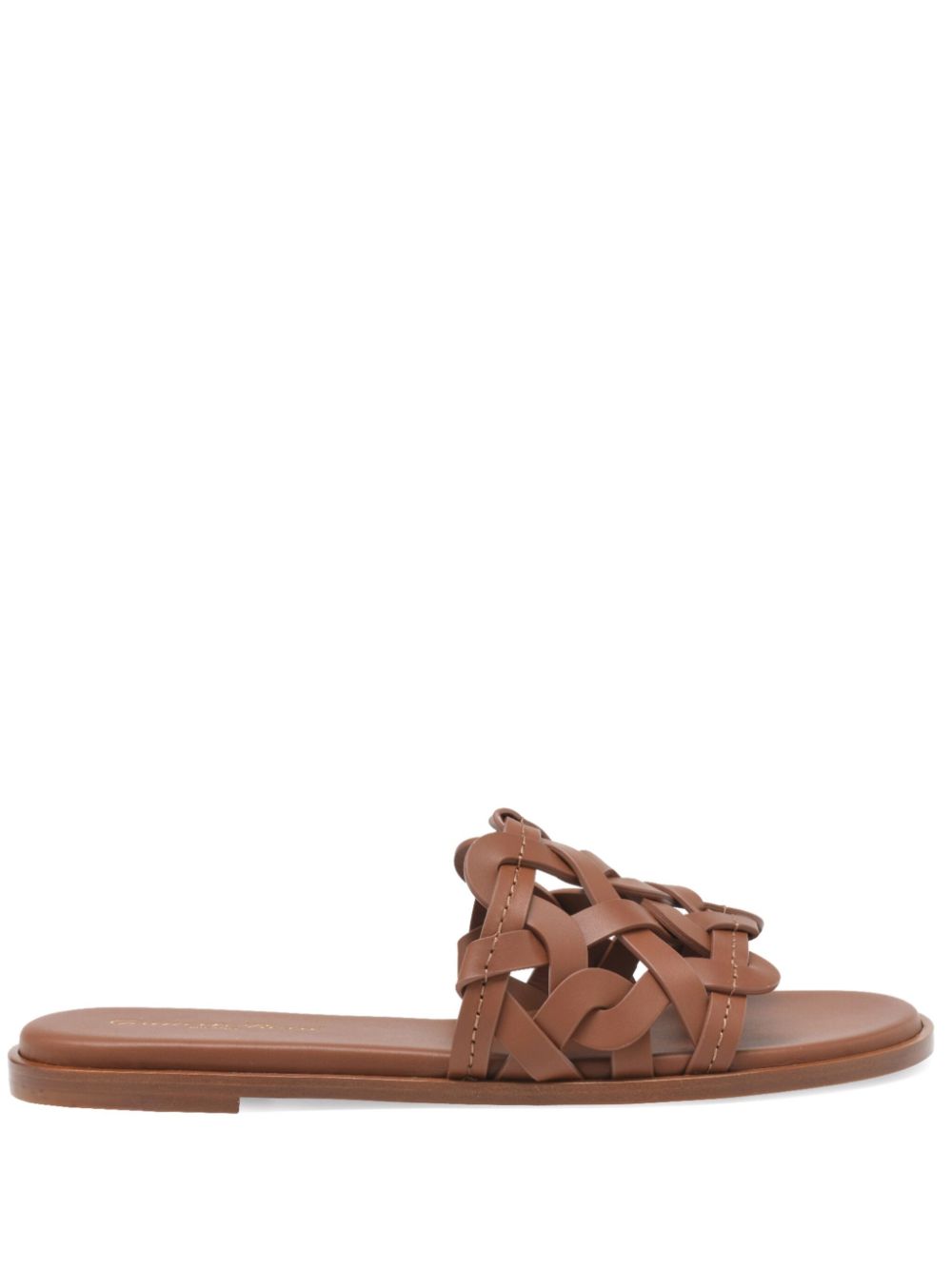 Gianvito Rossi Women Amalfi Leather Flat Sandals GIANVITO ROSSI
