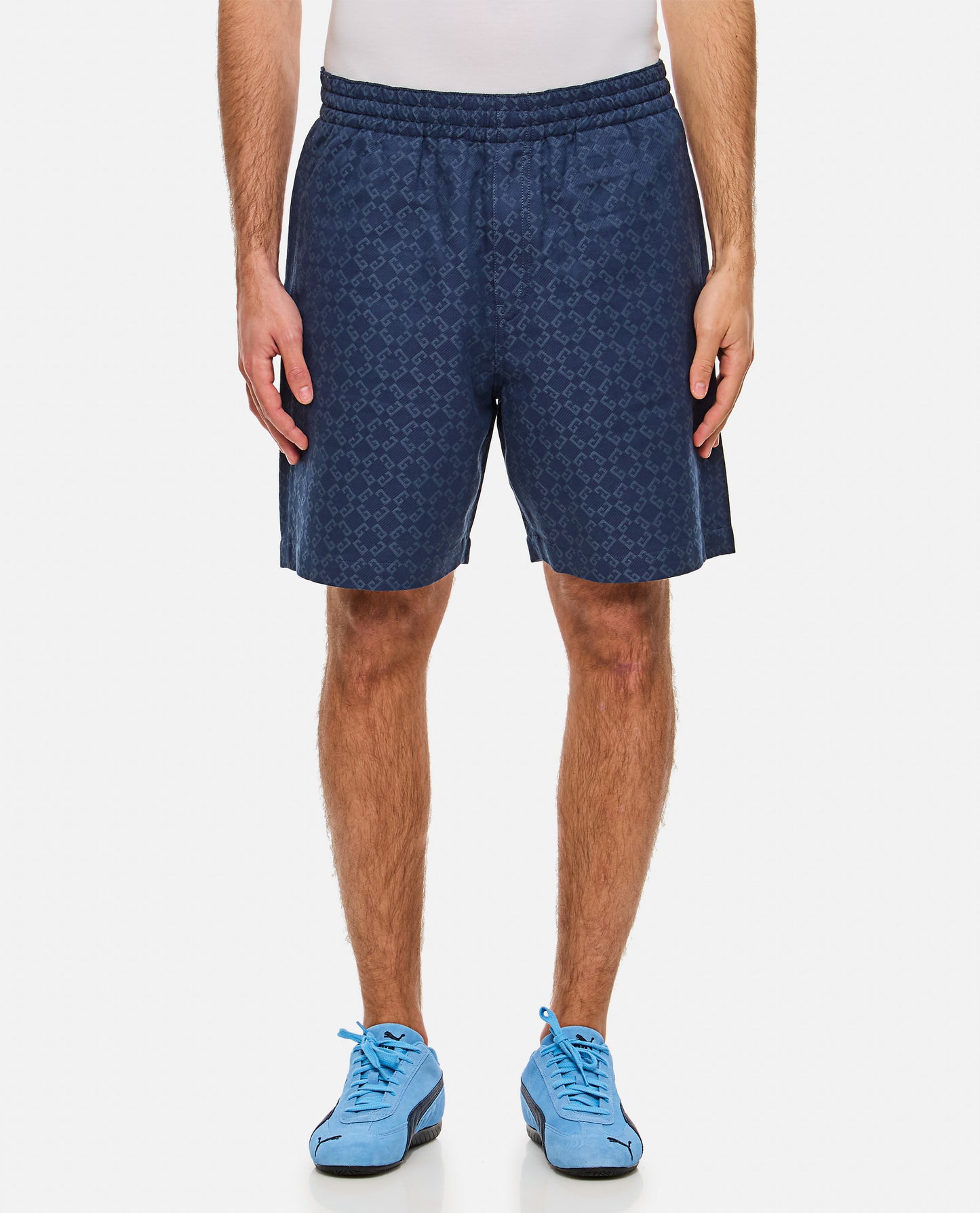 Givenchy Men Short Denim Monogram GIVENCHY