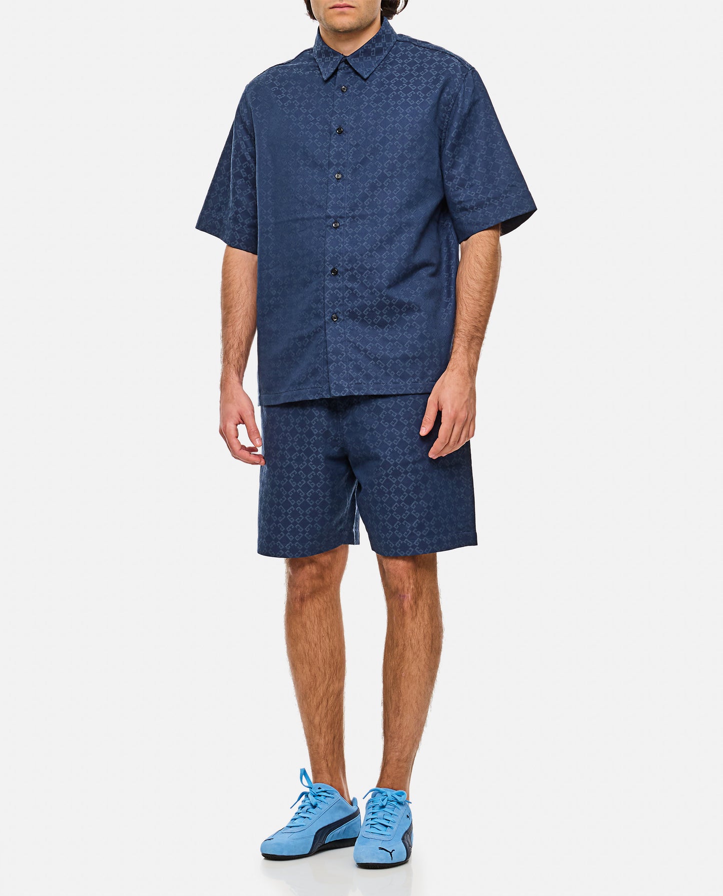 Givenchy Men Short Denim Monogram GIVENCHY