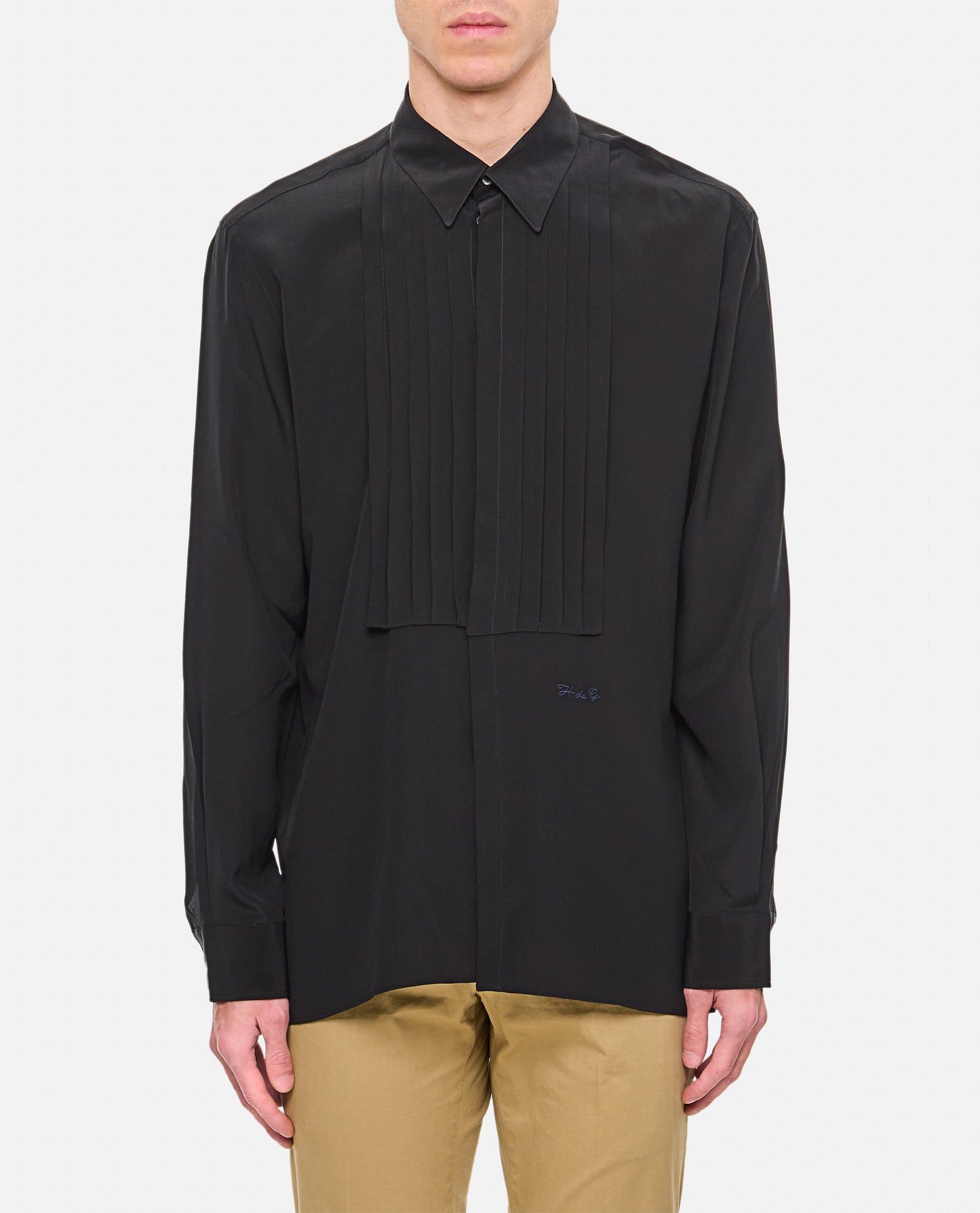 Givenchy Men Boxy Shirt Pleated GIVENCHY