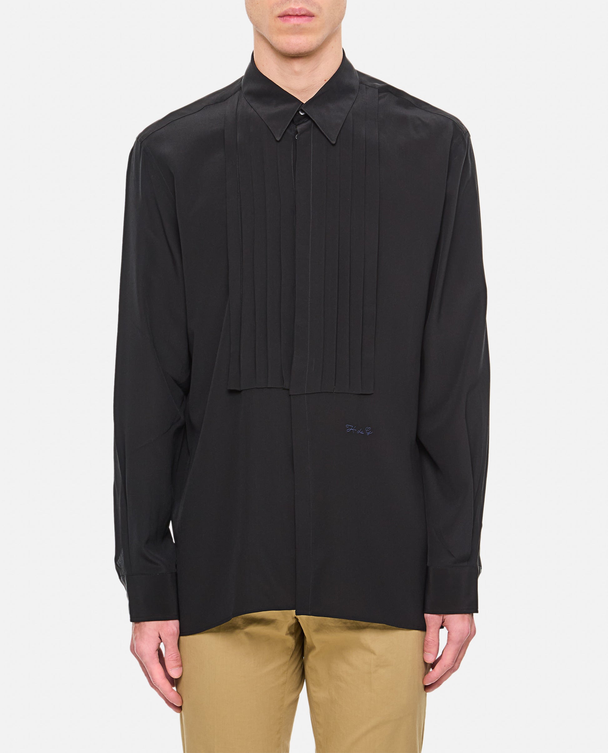 Givenchy Men Boxy Shirt Pleated GIVENCHY