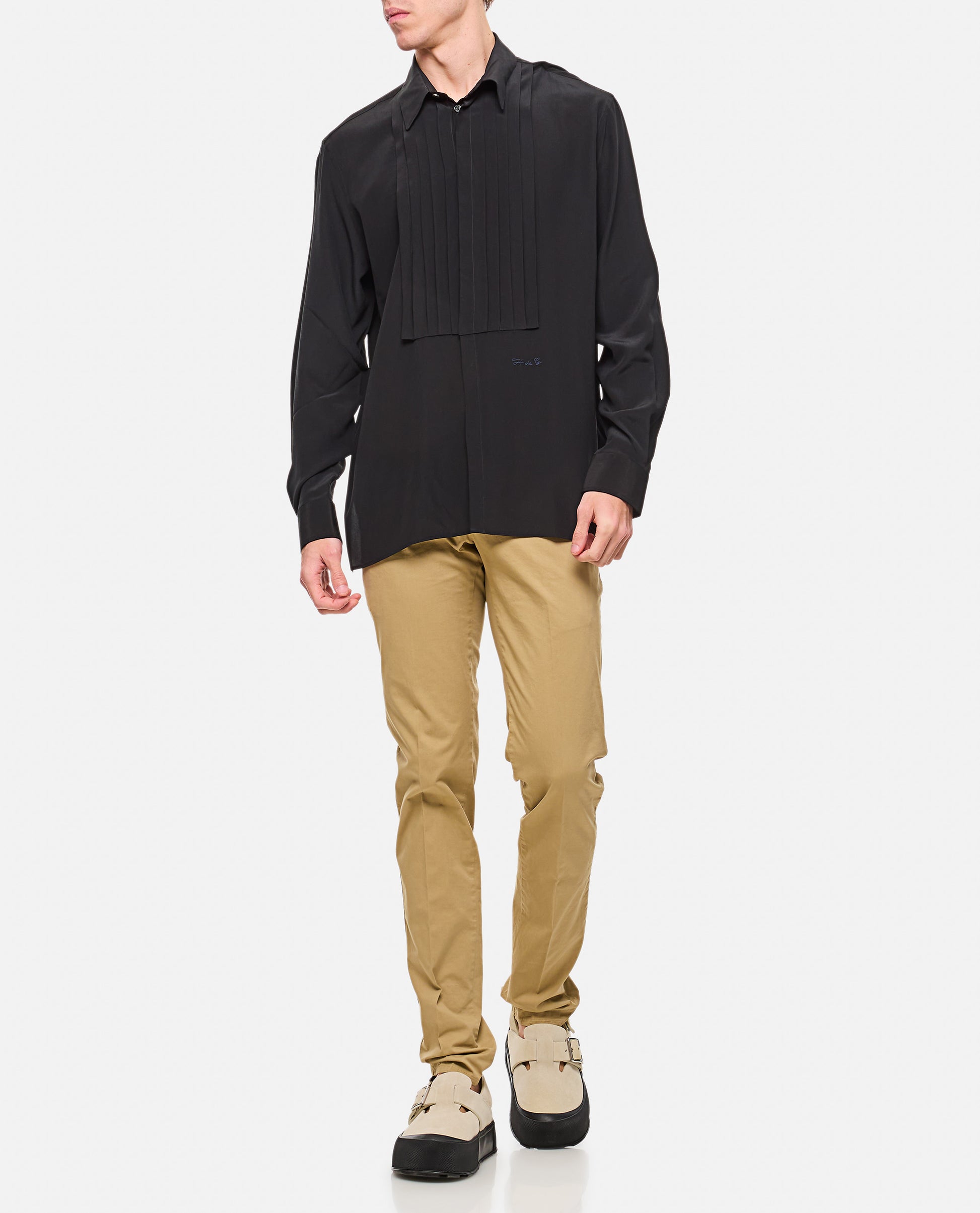 Givenchy Men Boxy Shirt Pleated GIVENCHY