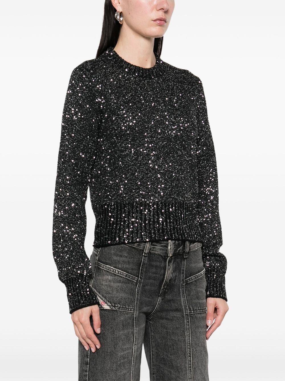 Golden Goose Women Sequined Wool Blend Jumper GOLDEN GOOSE
