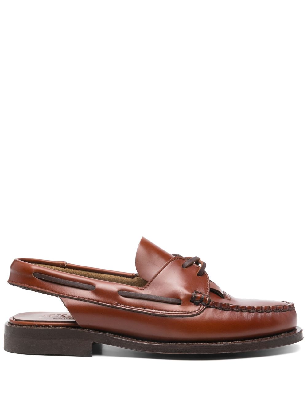 Hereu Women Saler Leather Slingback Loafers HEREU