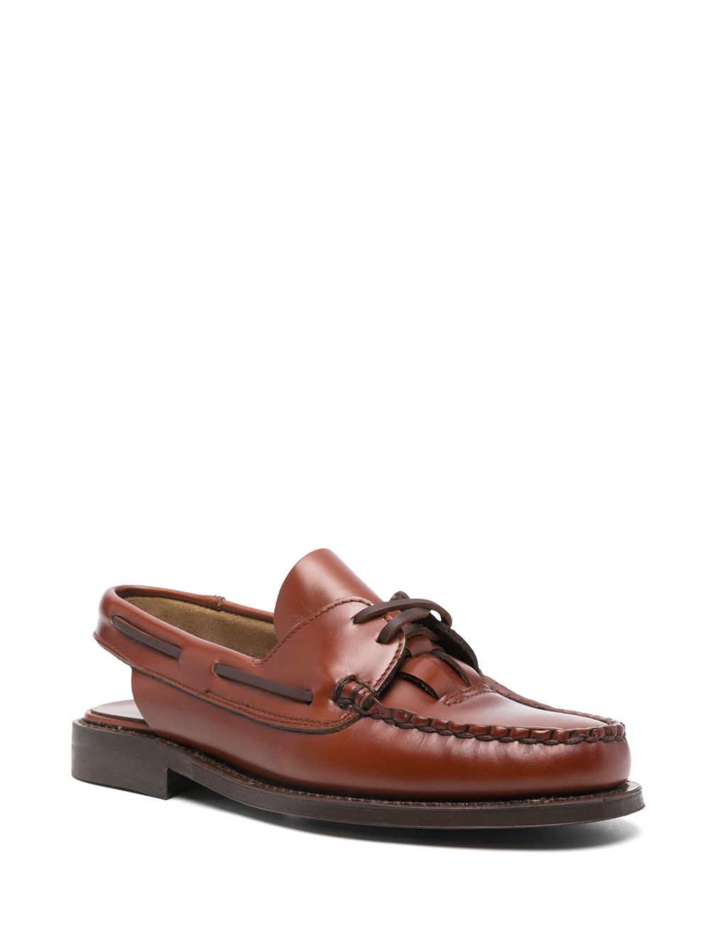 Hereu Women Saler Leather Slingback Loafers HEREU