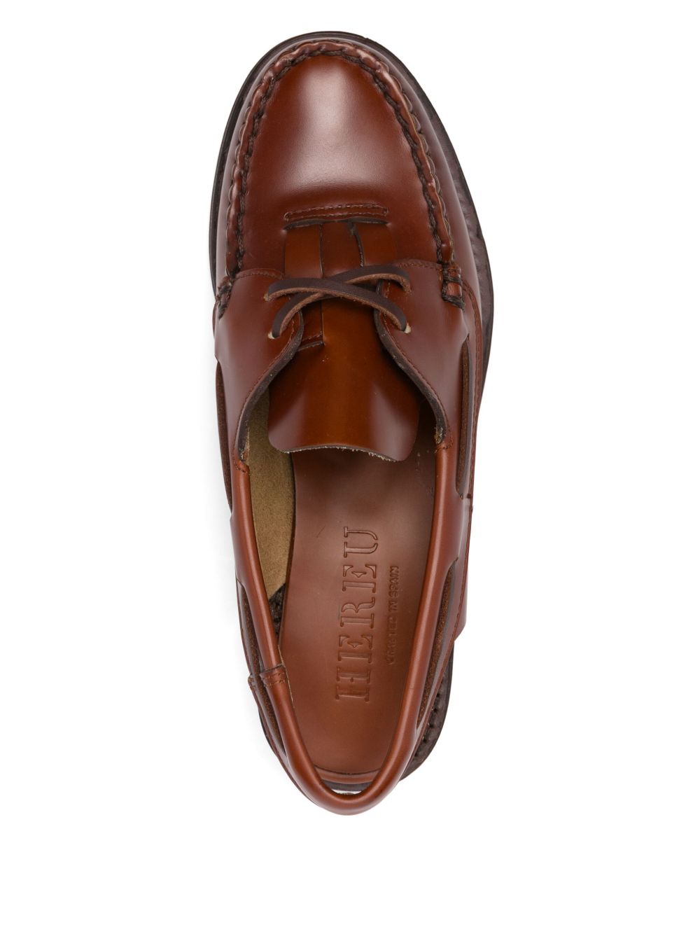 Hereu Women Saler Leather Slingback Loafers HEREU