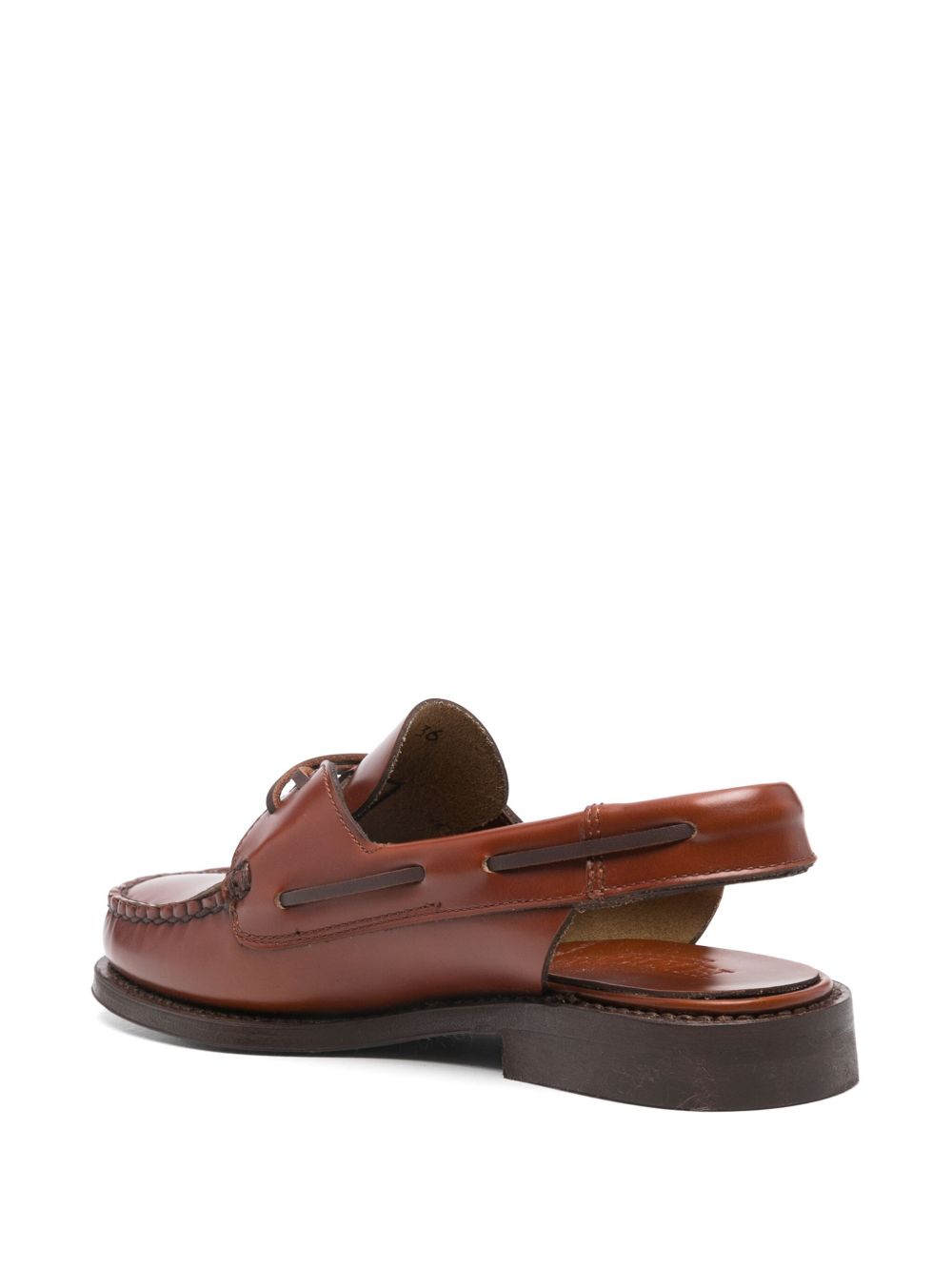 Hereu Women Saler Leather Slingback Loafers HEREU