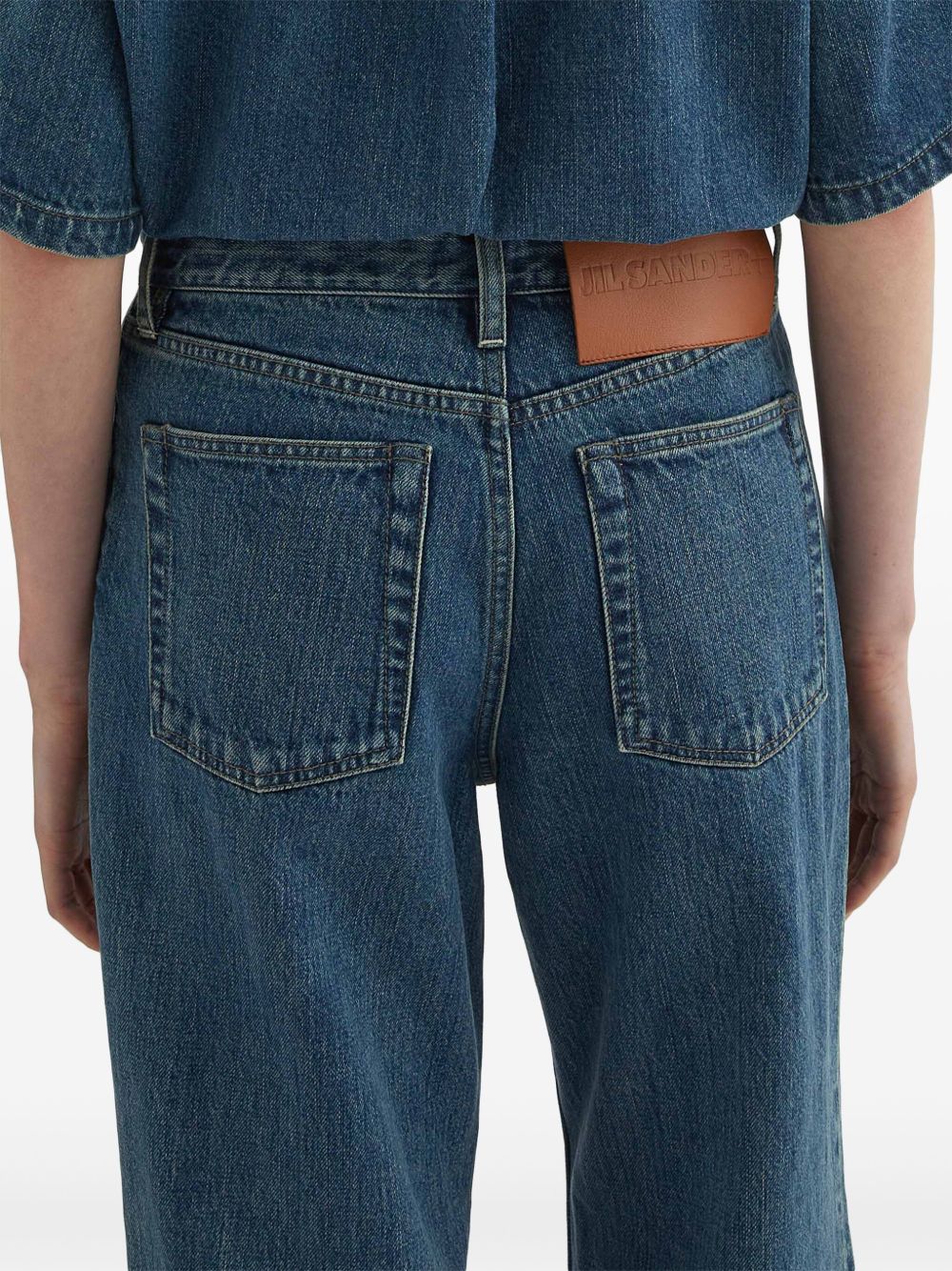 Jil Sander Women Denim Wide-Leg Jeans JIL SANDER