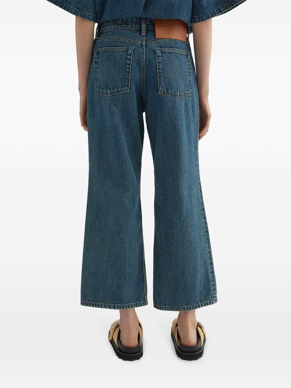 Jil Sander Women Denim Wide-Leg Jeans JIL SANDER