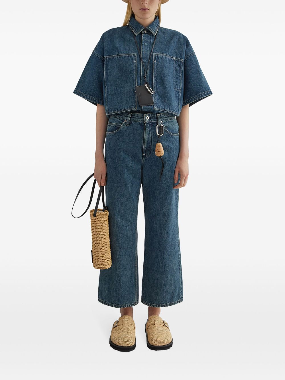 Jil Sander Women Denim Wide-Leg Jeans JIL SANDER