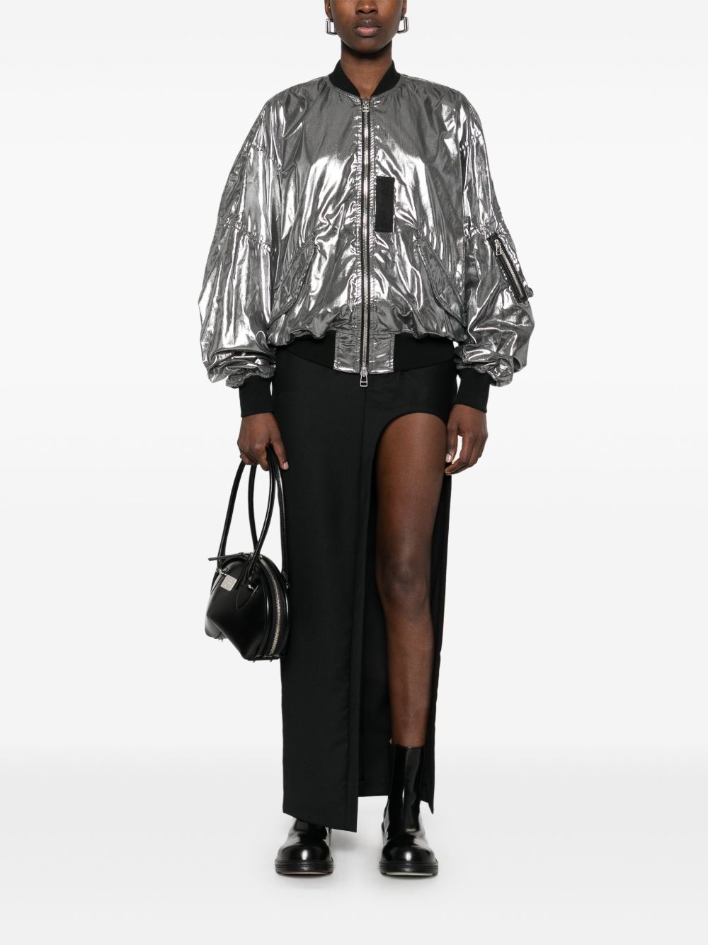 Junya Watanabe Women Metallic Effect Bomber Jacket JUNYA WATANABE
