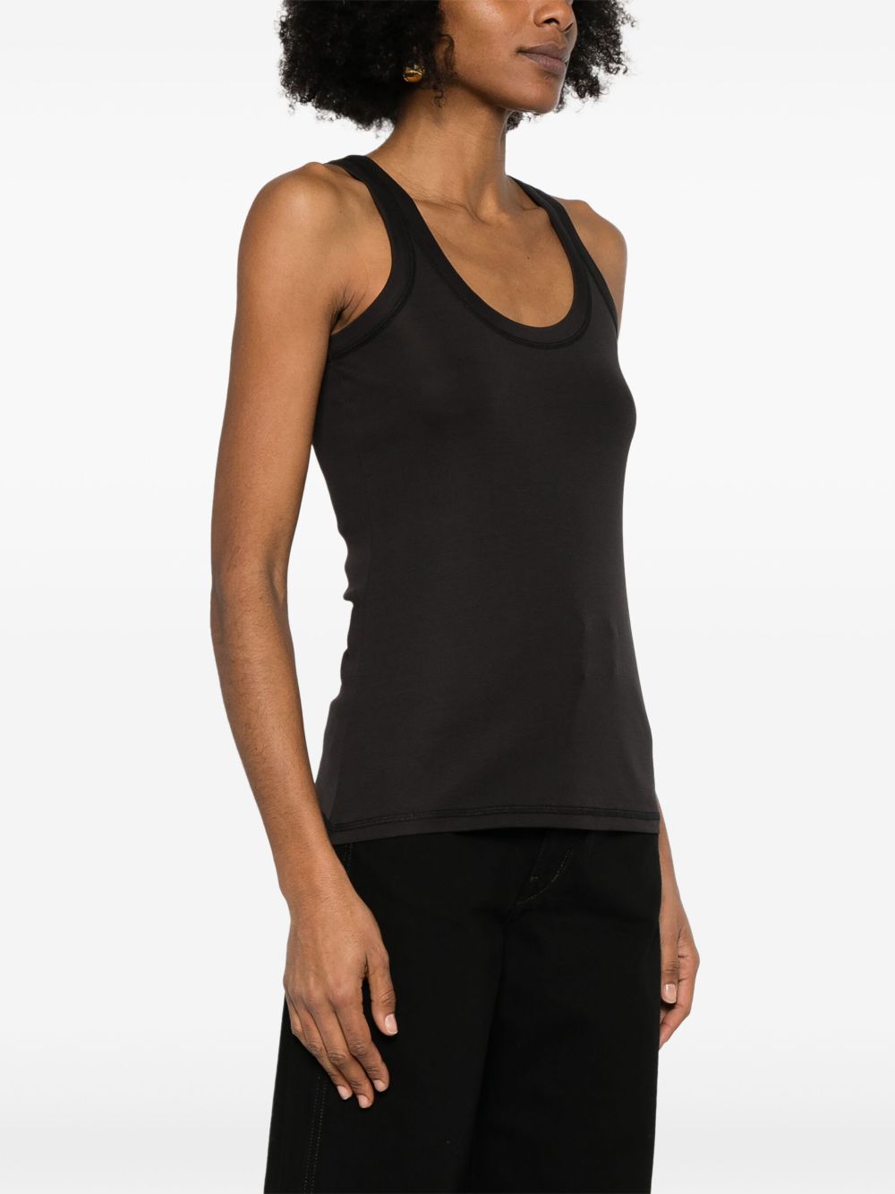 Lemaire Women Ribbed Cotton Tank Top LEMAIRE