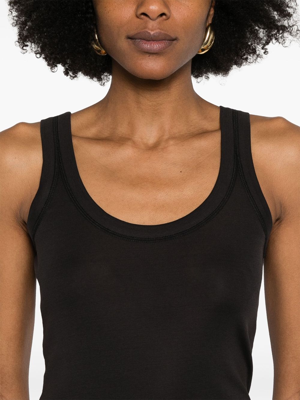 Lemaire Women Ribbed Cotton Tank Top LEMAIRE