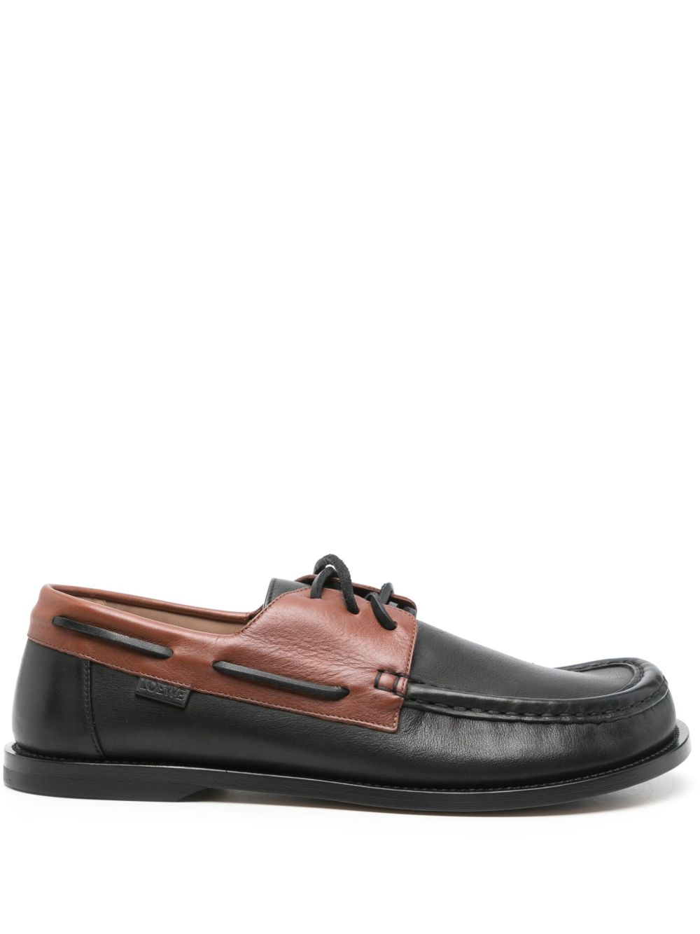 Loewe Men Campo Leather Boat Shoes LOEWE