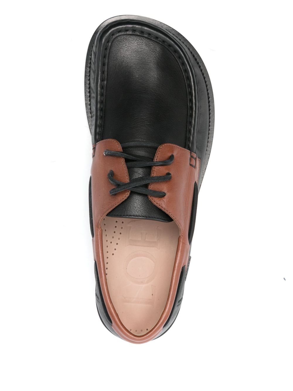 Loewe Men Campo Leather Boat Shoes LOEWE