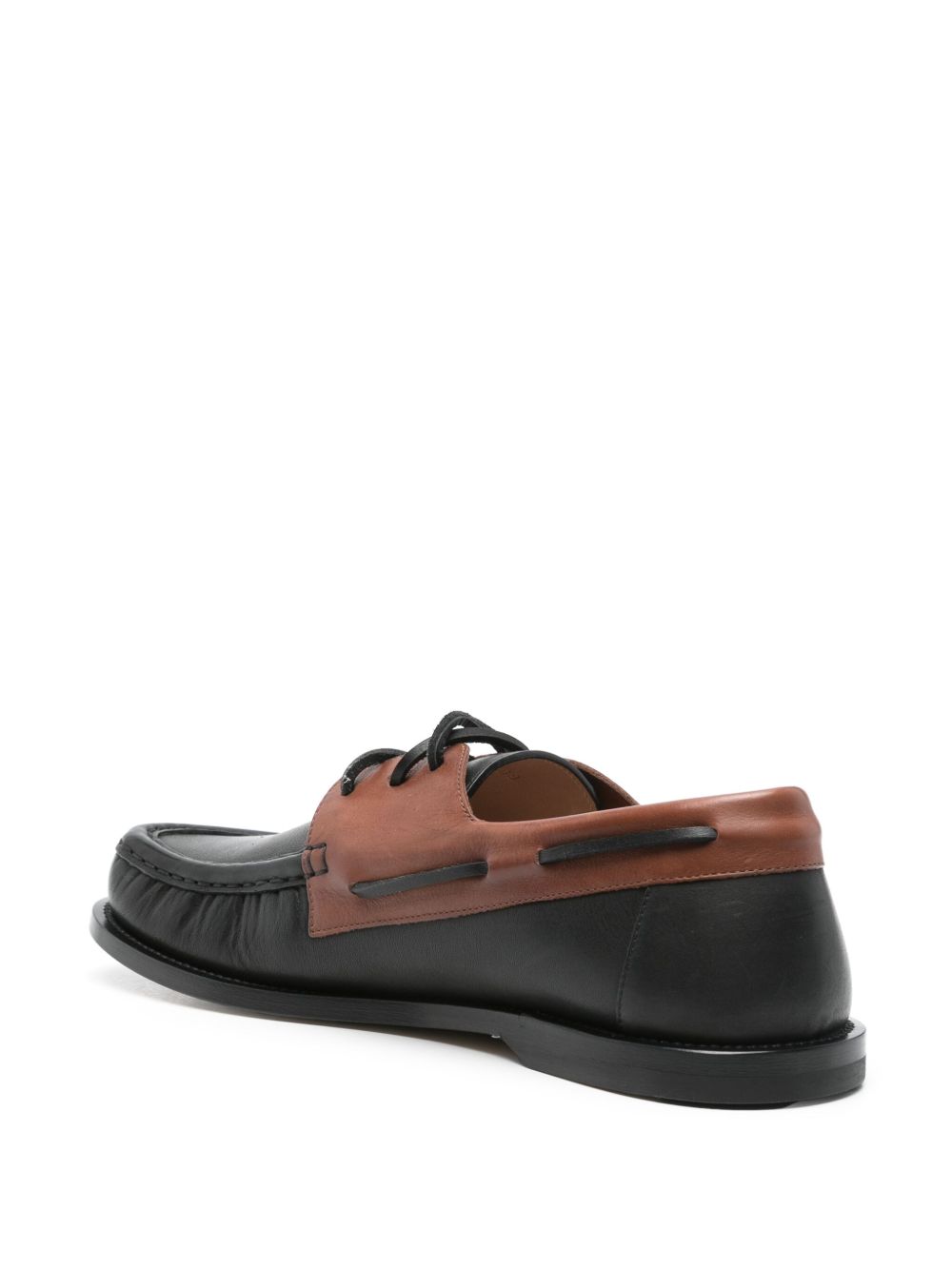 Loewe Men Campo Leather Boat Shoes LOEWE