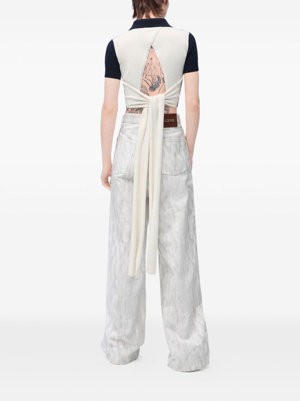 Loewe Women Wool And Cashmere Polo Shirt LOEWE
