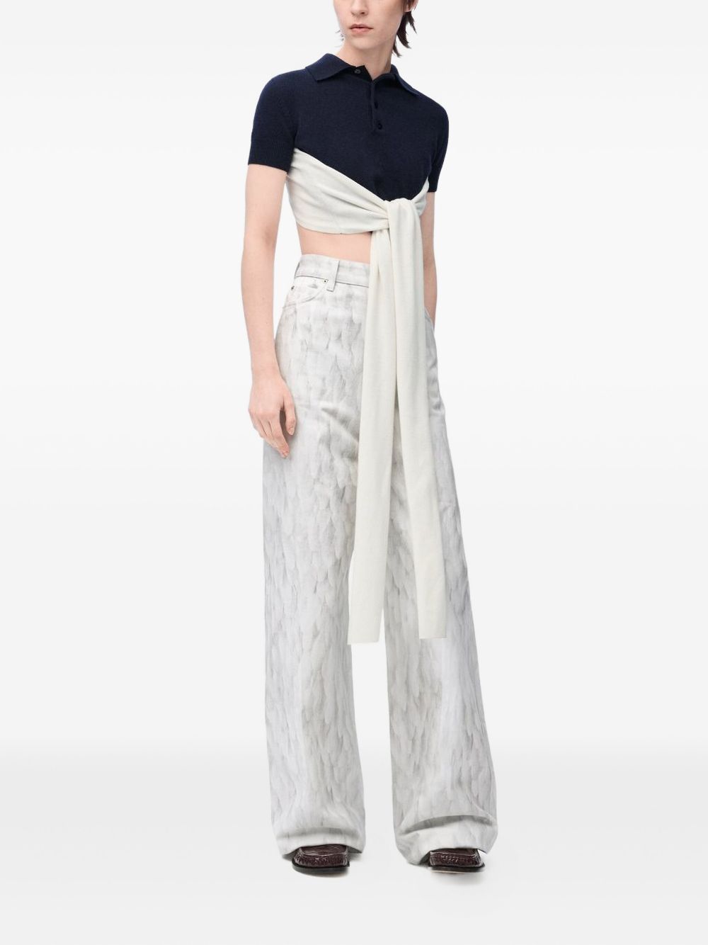 Loewe Women Wool And Cashmere Polo Shirt LOEWE