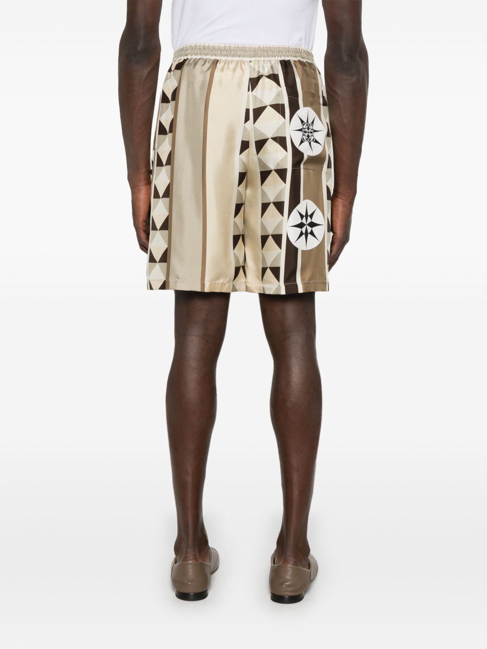 Loewe Paula's Ibiza Men Printed Silk Shorts LOEWE
